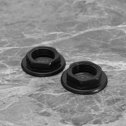 Miniatura 5 de SING F LTD 4 tuercas traseras para fregadero de 34 pulgadas, accesorios de plástico BSP para grifos de lavabo, mezcladores, cara redonda, brida,