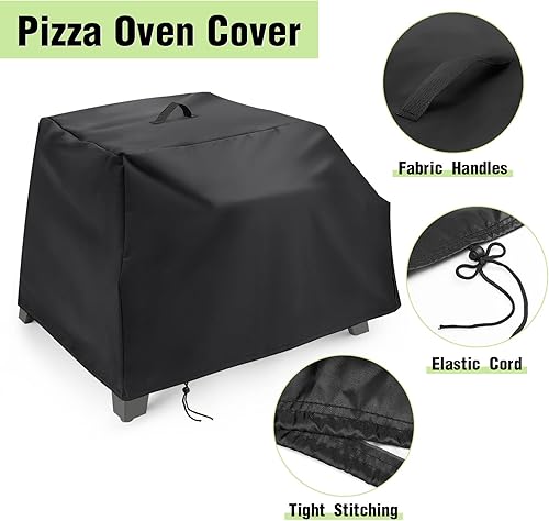 Miniatura 10 de Hengme Aidpiza - Cubierta para horno de pizza de 12 pulgadas, para horno de pizza de pellets de madera, resistente, para exteriores, accesorios para