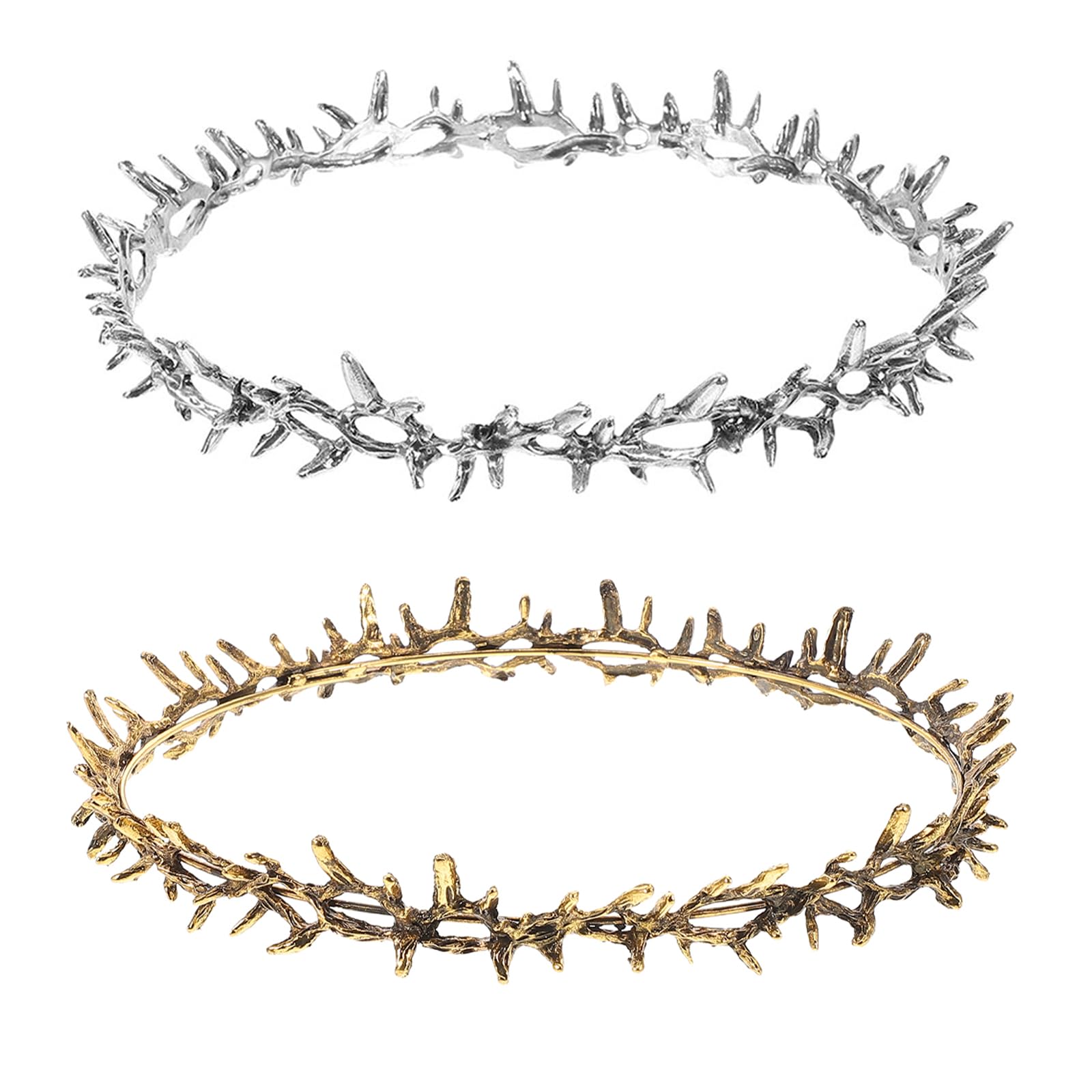 Couronne de Jésus en épine cadeau pour événements chrétiens 2pcs