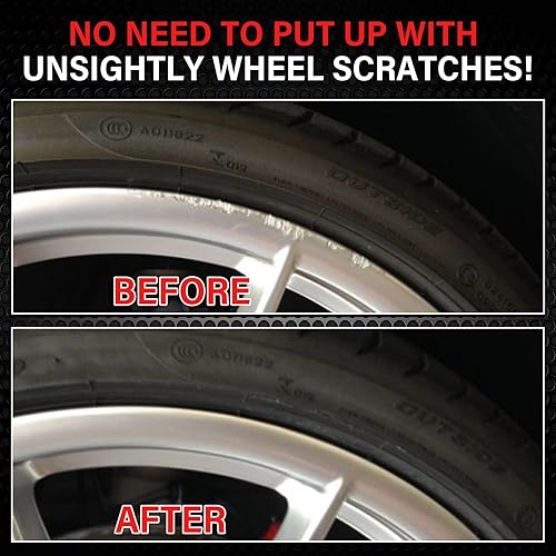 Miniatura 5 de SMAPHY Pintura de retoque de llantas plateadas, bolígrafo de pintura de retoque para reparación de llantas de automóvil, color plateado satinado