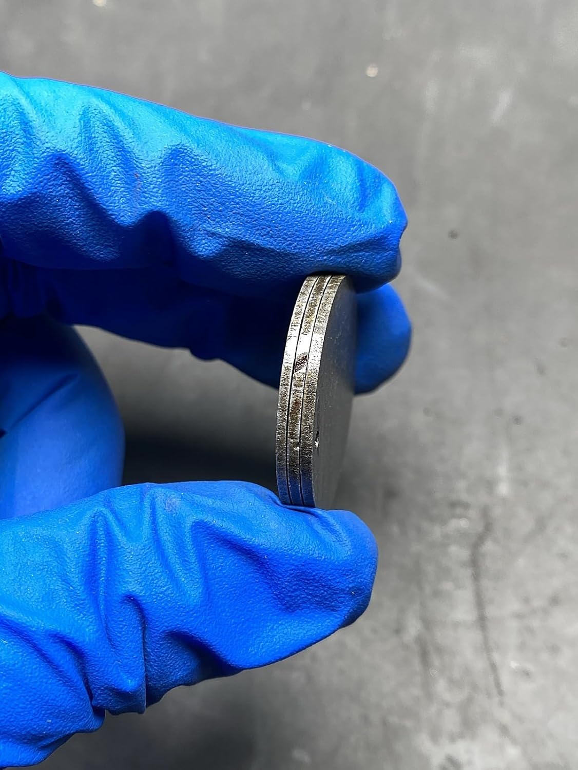 3pc Iron Meteorite Gossip Pendant Produced in Altay, China, Round Disc, 26mm x 1.5mm, Widmanstätten Pattern, Set of 3