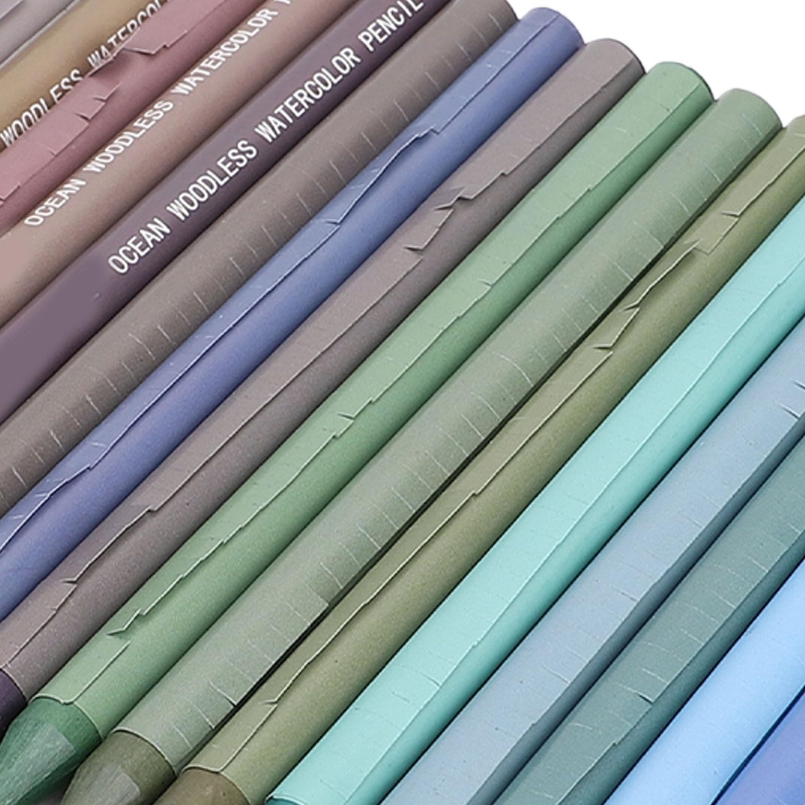 Ensemble de crayons de couleur sans bois, 24 crayons de couleur multifonctions portables, pigments à base d'huile, en vrac, pour le dessin