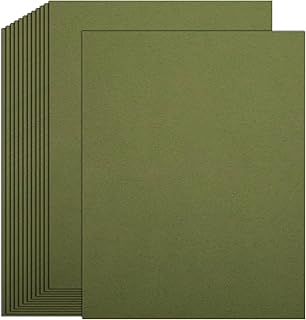 50 Sheets Cardstock Paper, 120gsm/32lb (Olive Green, 8.5 x 11 Inch)