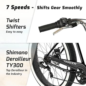 Tracer 1 (GT Fork-7 Speed(with disc Brake), 26 Black)