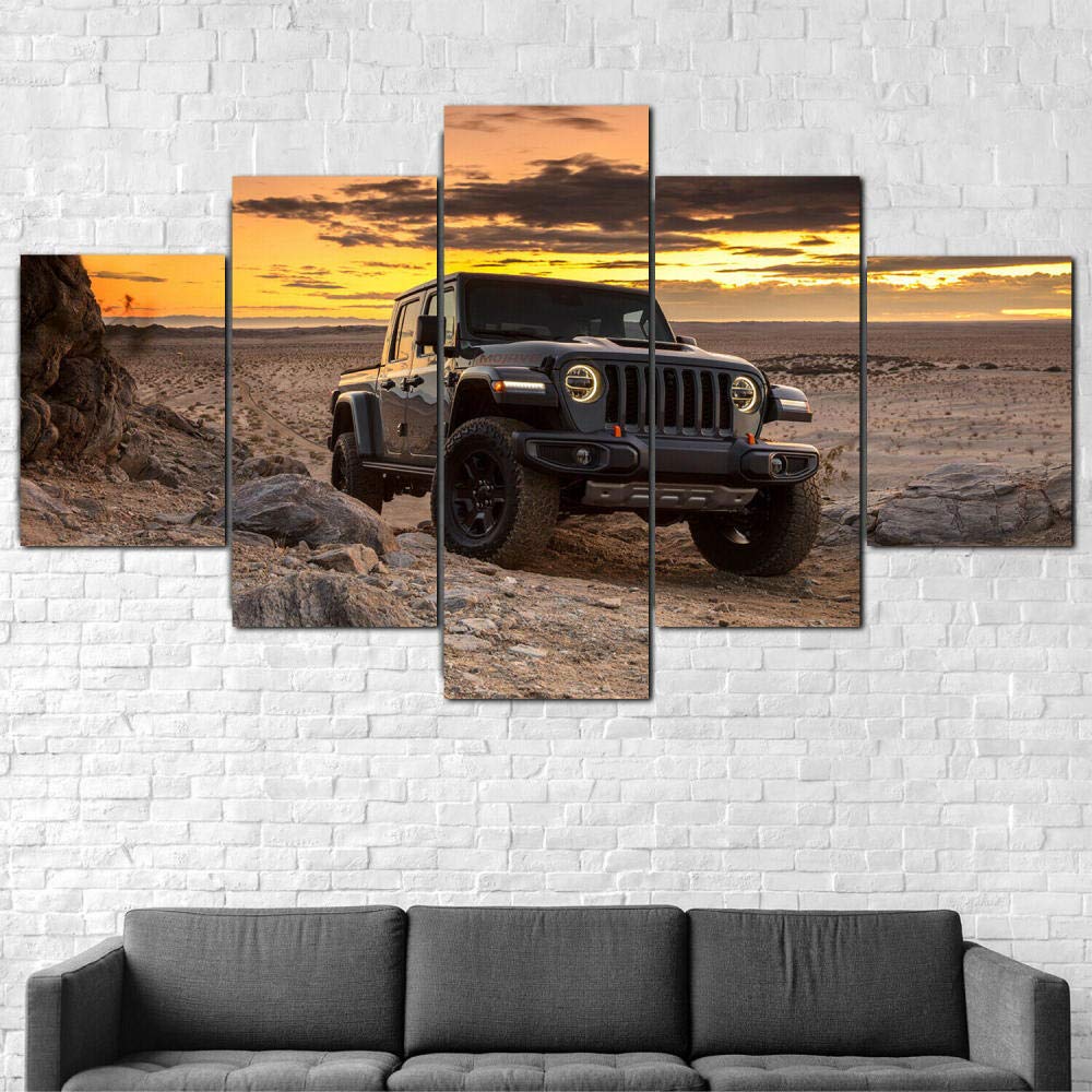 ZHRMGHG5 Pieces Of Canvas Printing Wall Roll-Roy Dawn Silver Bullet 2020 Modern Decorative Artwork Hand Huge Painted Canvas Part Panels Completely Framed