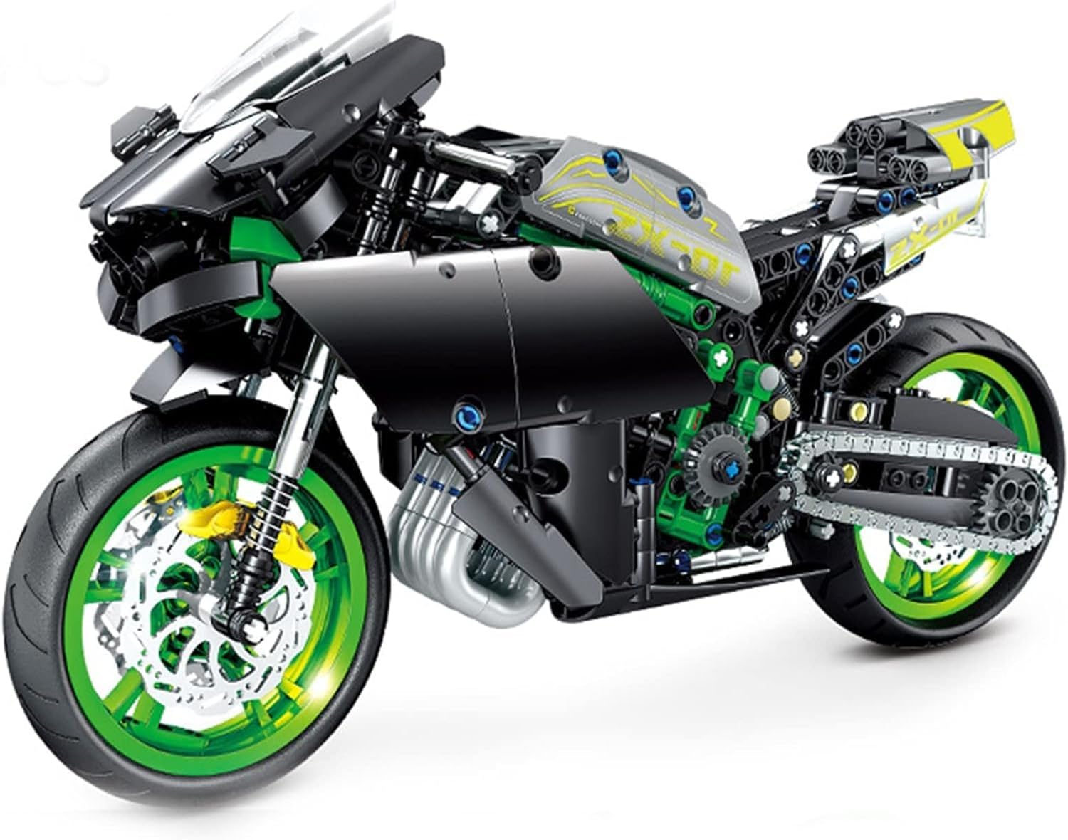 ICW Creative High Tech Oversized Off-Road Adventure Motorcycle Bike Mechanical Building Blocks Bricks DIY Stem Toys for Kids (436 pc) T3009 (Project Machine 747 pc (ky1053)
