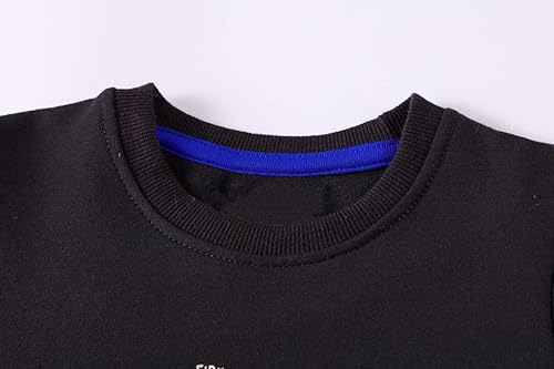 Miniatura 5 de TBBCWWQY Sudadera de Halloween para niños, camisa de dinosaurio que brilla en la oscuridad, para niñas, calabaza, murciélago, manga larga, algodón