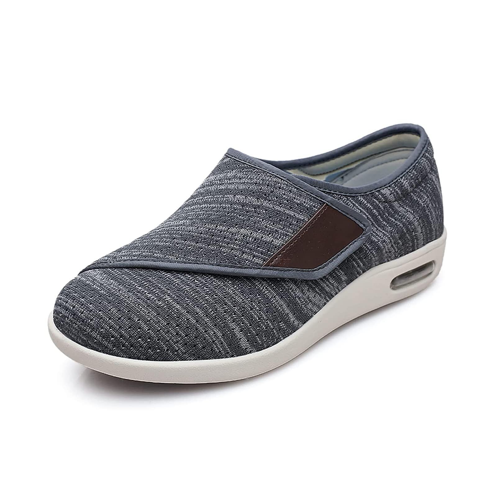 Calzado Hinchado para Artritis Diabética, Zapatos para Diabéticos para Pies Hinchados, Zapatos Ortopédicos Diabéticos Edema Piel Zapatos Ancianos Pies, Negro