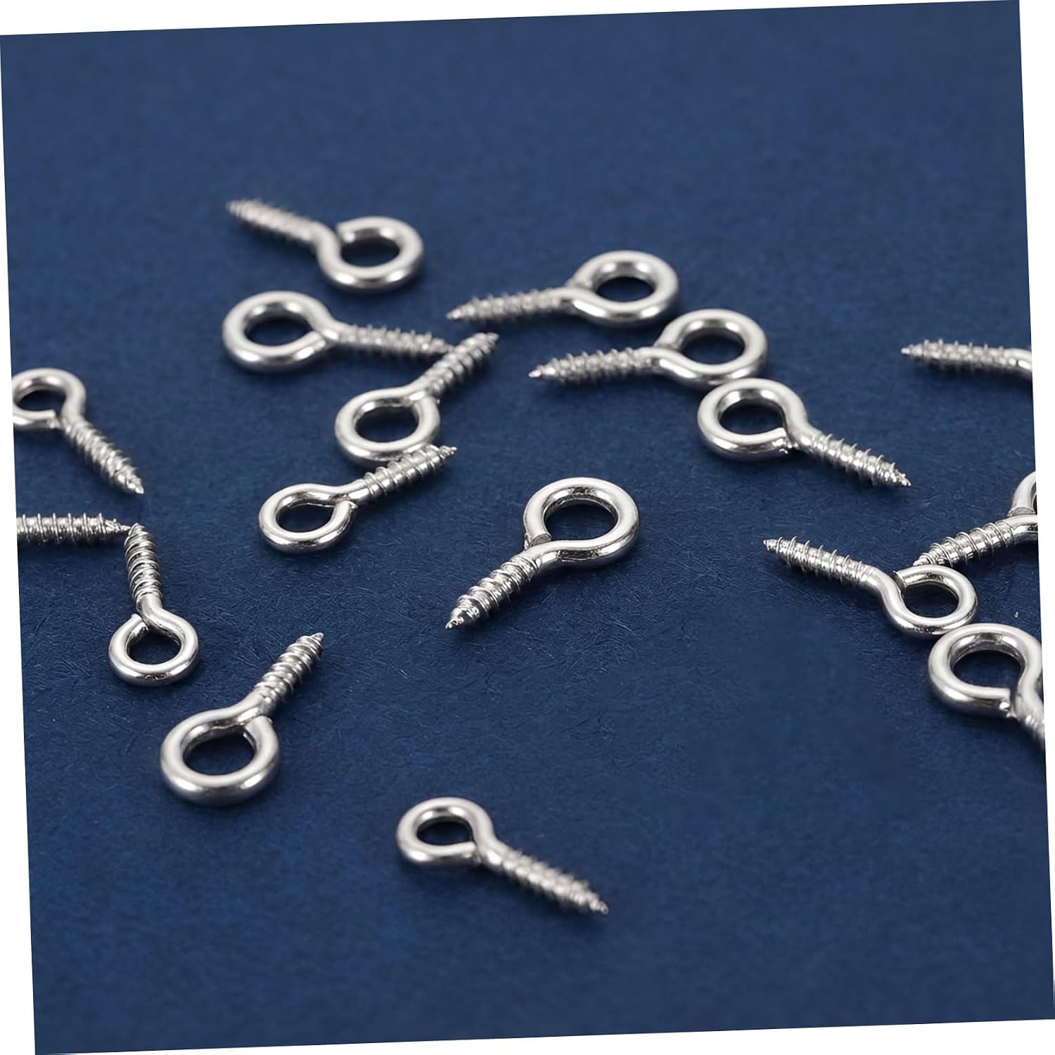 600pcs Small Eye Screws Screw Eye Pin Pegs for Jewelry Making and DIY Crafts, Iron Material with Silver Finish, Easy to Install and Secure Hanging Solution for Pendants and Beads