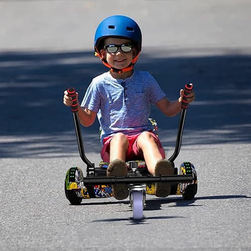 Miniatura 7 de UNI-SUN Accesorio de Asiento para Patinete, Patinete con Go Kart para Niños, Niños, Adultos, con Luces LED Coloridas, Bluetooth