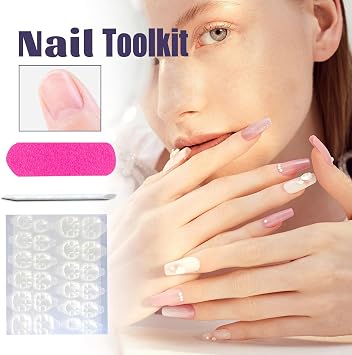 Press on Nails アーモンド ミディアム グリーン スマッジ つけ爪 人工アクリルネイル ダークグリーン 大理石 デザイン フェイクネイル フルカバー 光沢 再利用可能 棺 ネイル 接着剤 女性用 用品 24個