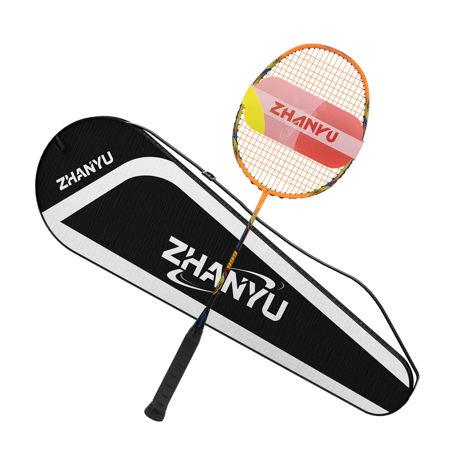 Badminton Racket,Badminton Rackets,Both Offensive and Defensive,Lightweight 75g All Carbon Fiber One-Piece Molded Professional Durable Single Racket,Including 1 Ball Bag