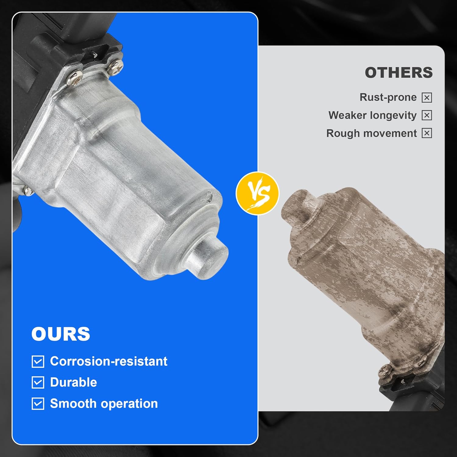 Car Window Regulator Motor, Front Right Side Glass Lift Motor for Nissan Maxima 2009-2014, for Nissan Altima 2008-2013, Power Window Motor No.742518/742-518/80730JB100/80730-JB100