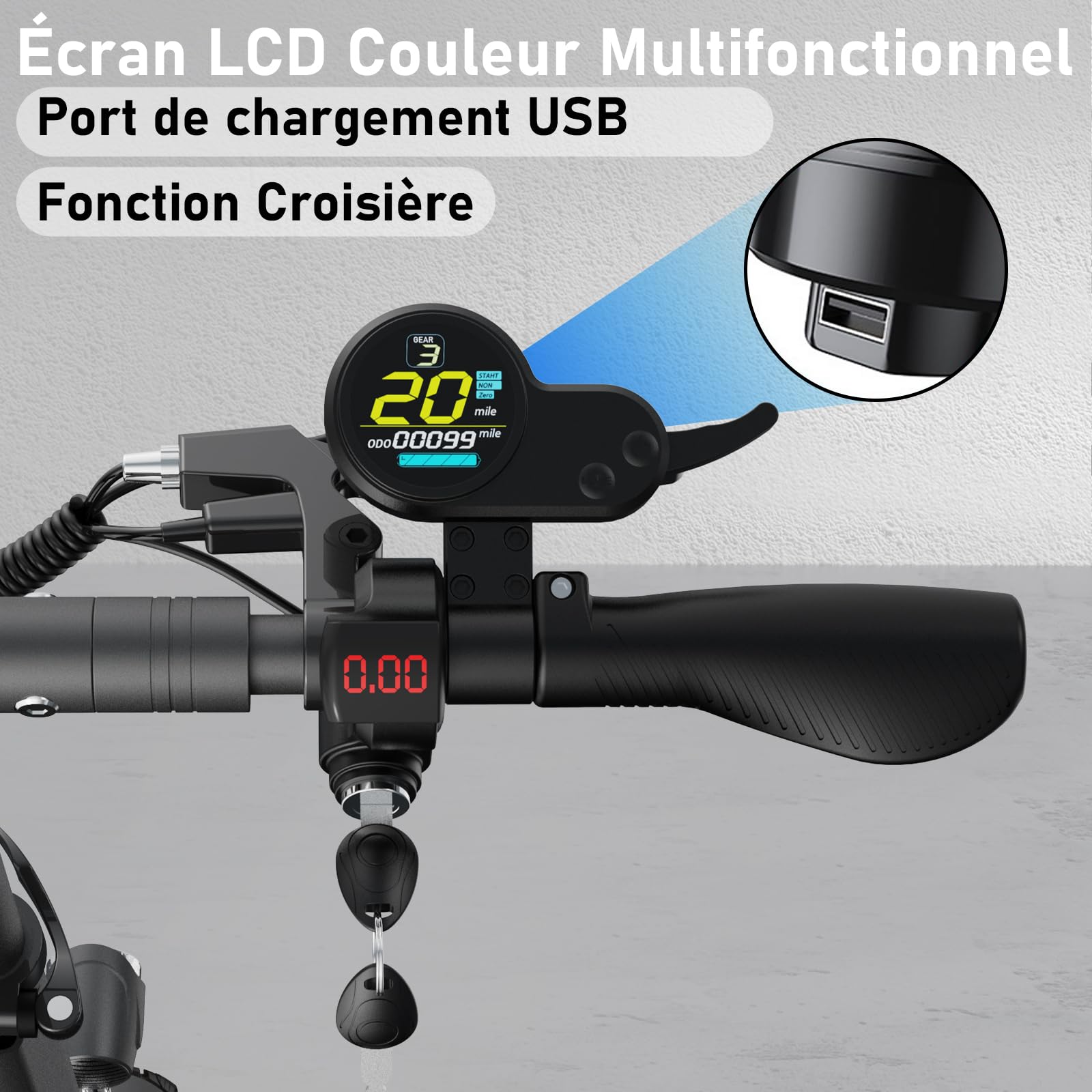 JOYOR Trottinette Electrique Adulte,S/Y Serie Autonomie 55-75KM Batterie 48V 13/18Ah Moteur 500W/600W Trotinette Electrique Puissante Tout Terrain Ultra Legere Double Suspension