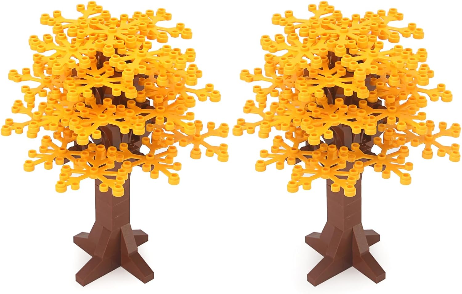 Feleph Large Trees Multicolored City Building Block Compatible with Major Brand - Classic Bricks Pieces and Parts Toy Set 6.7inch Height Botanical Forest Garden Plant Accessories