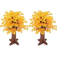 Large Trees Building Block Set Autumn Garden City Street Decor