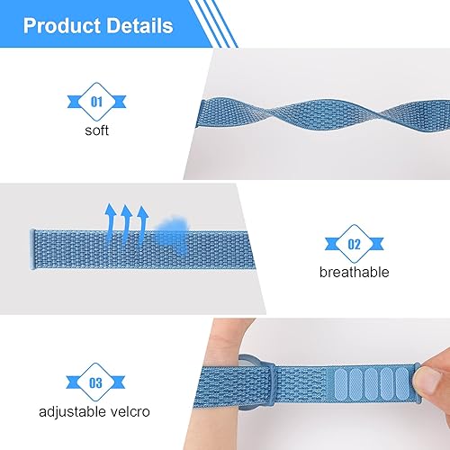 Vista 3 de Kids Wristband Compatible with Apple AirTag, Protective Case for Air Tag GPS Tracker Holder with Nylon Bracelet, Adjustable Anti Lost Watch Band for