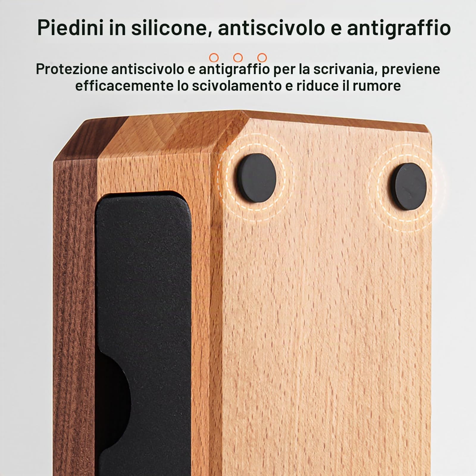 Joyeee Stazione di pressatura per espresso, 58 mm, 54 mm, 51 mm, in legno, accessorio per macchina da espresso, strumenti da barista, regolabile (accessori non inclusi)
