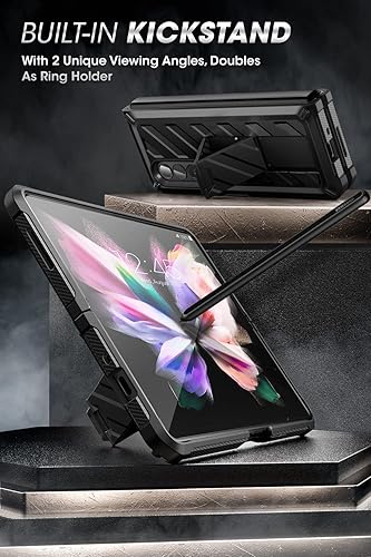 Miniatura 3 de SUPCASE Unicorn Beetle - Funda protectora para Galaxy Z Fold 3 5G 2021 resistente clip para cinturón a prueba de golpes con protector de pantalla