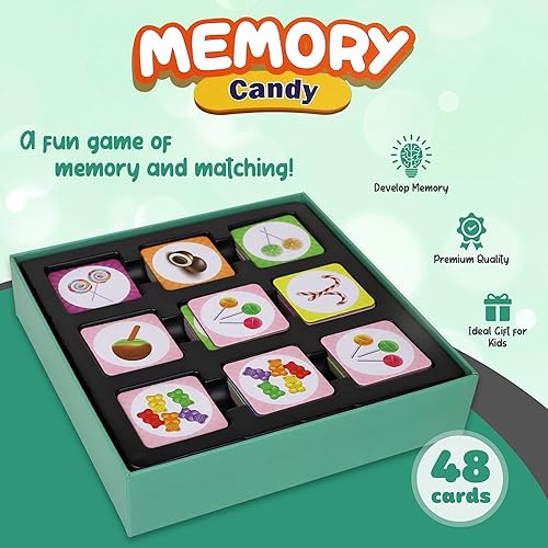 Miniatura 5 de Point Games Juego de memoria para niños, juegos de cartas a juego, tarjetas flash, juguetes educativos, aprendizaje preescolar, regalo de cumpleaños