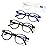 AIKLLY Reading Glasses Blue Light Blocking - Spring Hinges Round Eyeglasses for Men Women,4 Pairs Mix Color Anti Glare Filter Lightweight Readers (4 Pairs Mix Color, 1.50)
