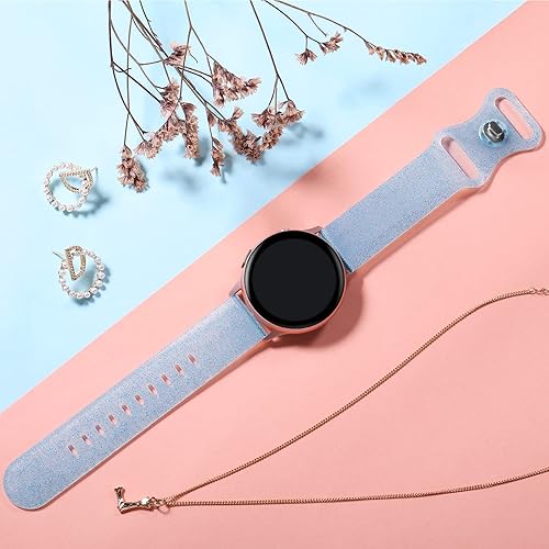 Miniatura 3 de GEAK Compatible con Samsung Galaxy Watch 4, correas de Samsung Watch 5, correas de reloj Samsung Galaxy Active 2 de 1.575 pulgadas, correas de