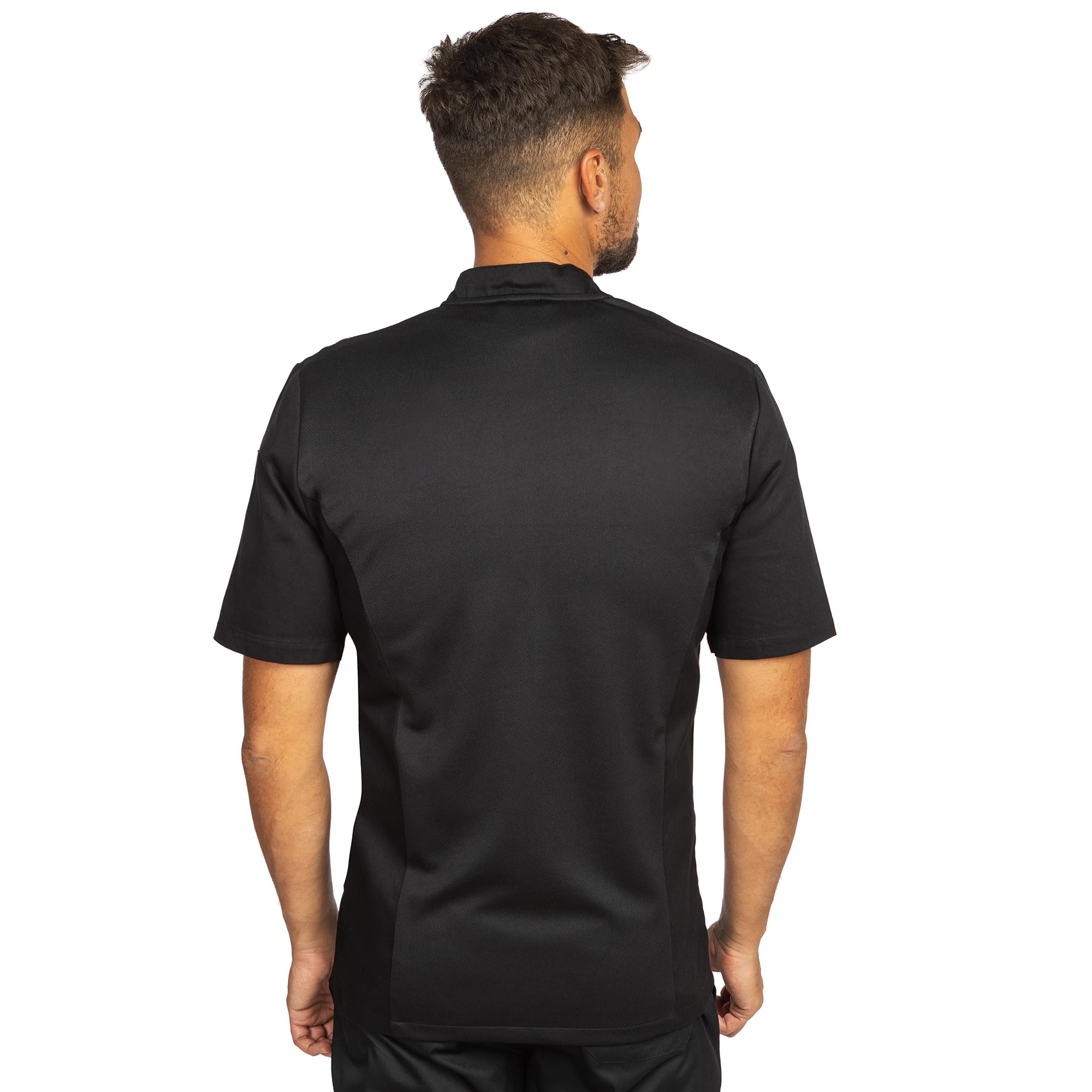 PALLTEX KOTO SS 100% Veste De Cuisine Unisexe pour Homme et Femme | Vêtement De Chef Professionnel | Uniforme À Manches Courtes