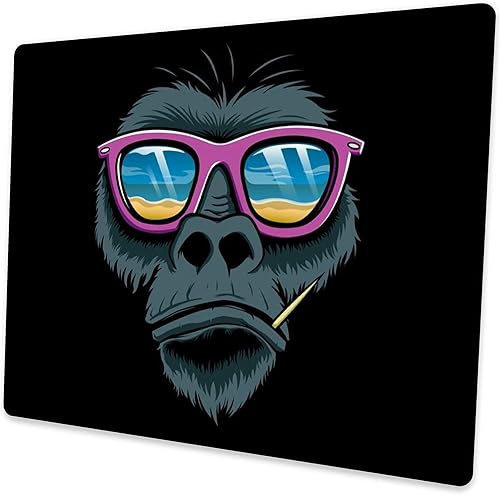 Shalysong Alfombrilla de mouse negra grande de goma antideslizante para computadora portátil con bordes cosidos duraderos 118 x 98 x 012 pulgadas