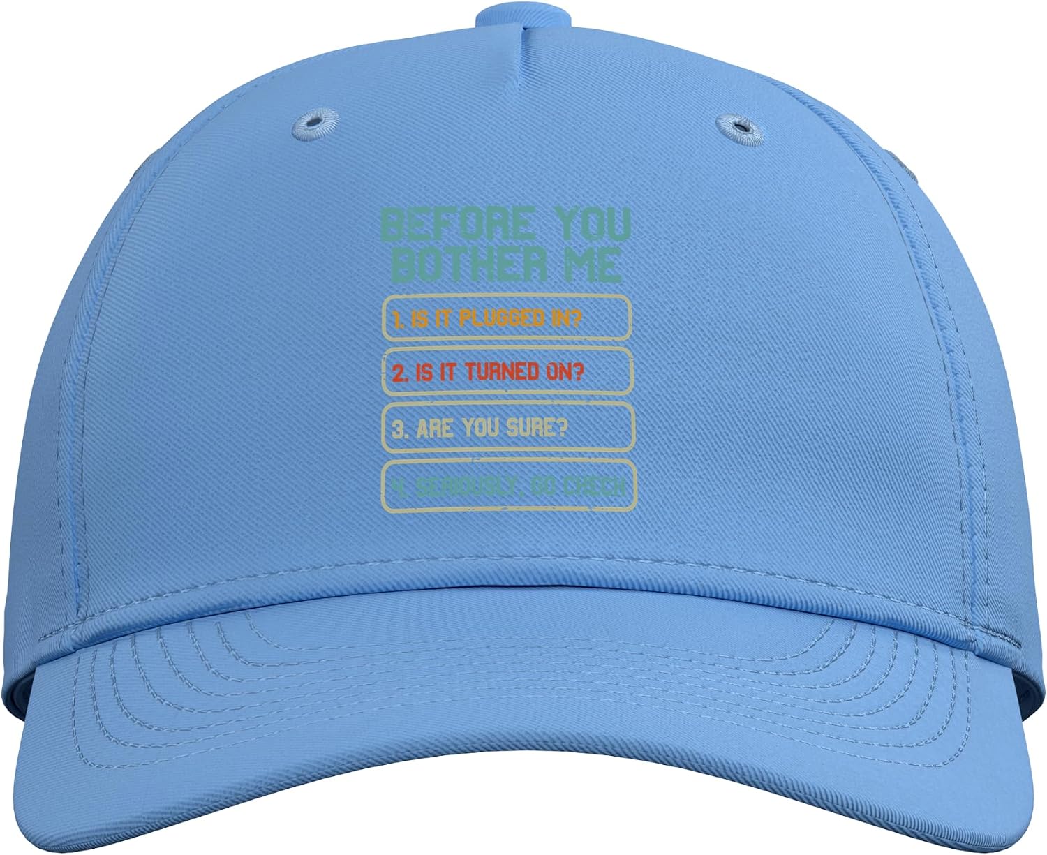 Tech Support Before You Bother Me Funny Computer Men Women Adjustable Baseball Hat image 2