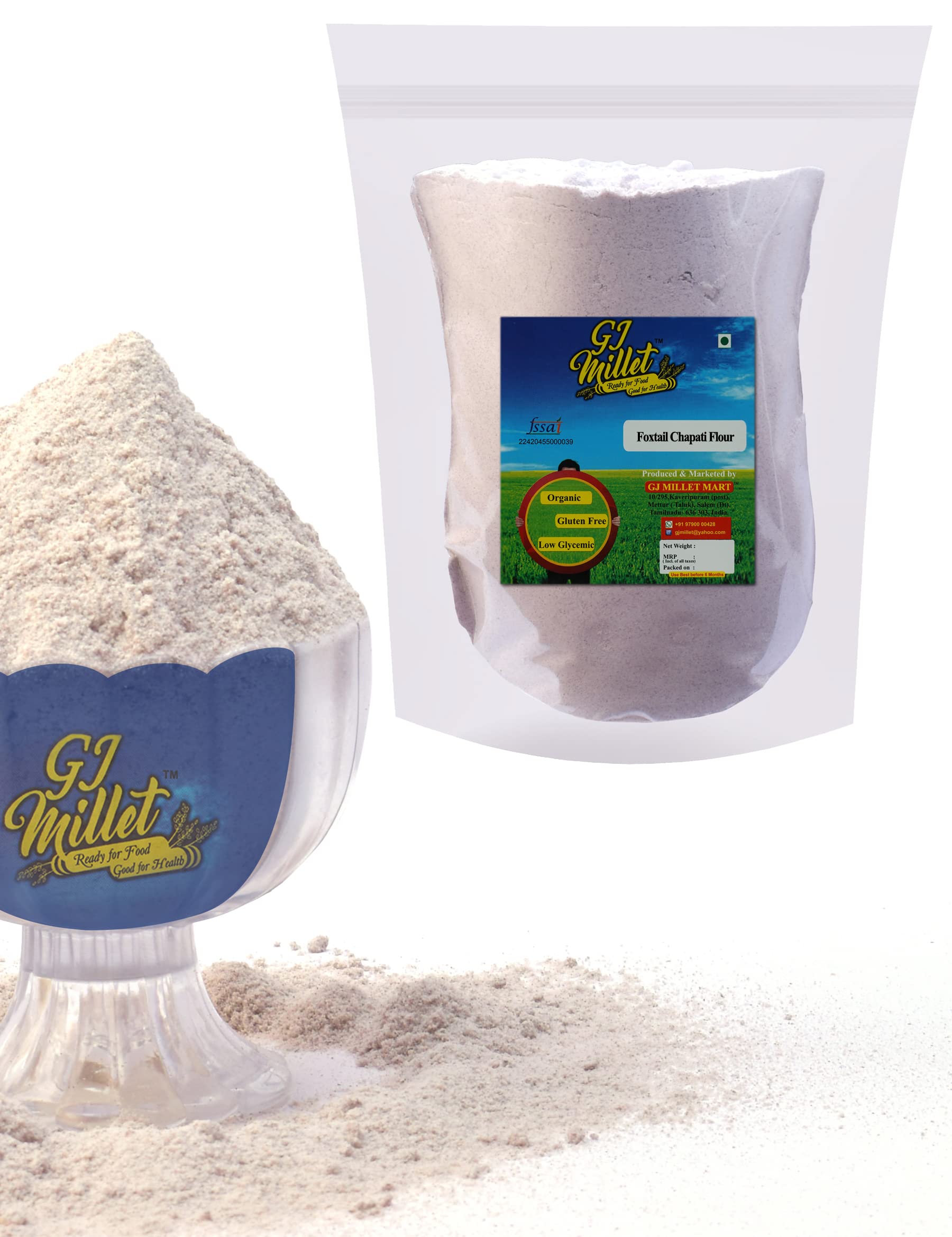 Buy GJ MILLET MART Foxtail Millet Chapati Flour, Siridhanya Atta