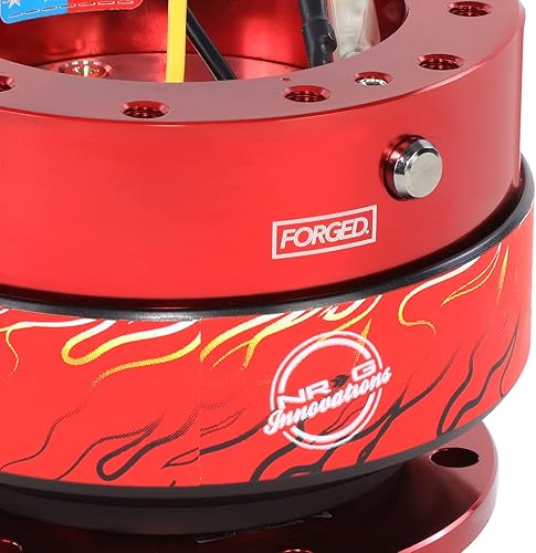 Miniatura 2 de NRG Innovations GEN 2.0 Adaptador de liberación rápida para volante, con pernos de montaje y llave Allen, patrón de pernos de 0.236 x 2.756 in0.236