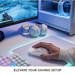 TMKB Falcon M1 Wireless Gaming Mouse, 24000DPI Optical Sensor, 180Hrs Battery, Lightweight, 6 Programmable Buttons, RGB Strip, 2.4G/BT5.2/USB-C Wired for PC/Mac/Laptop - Matte White