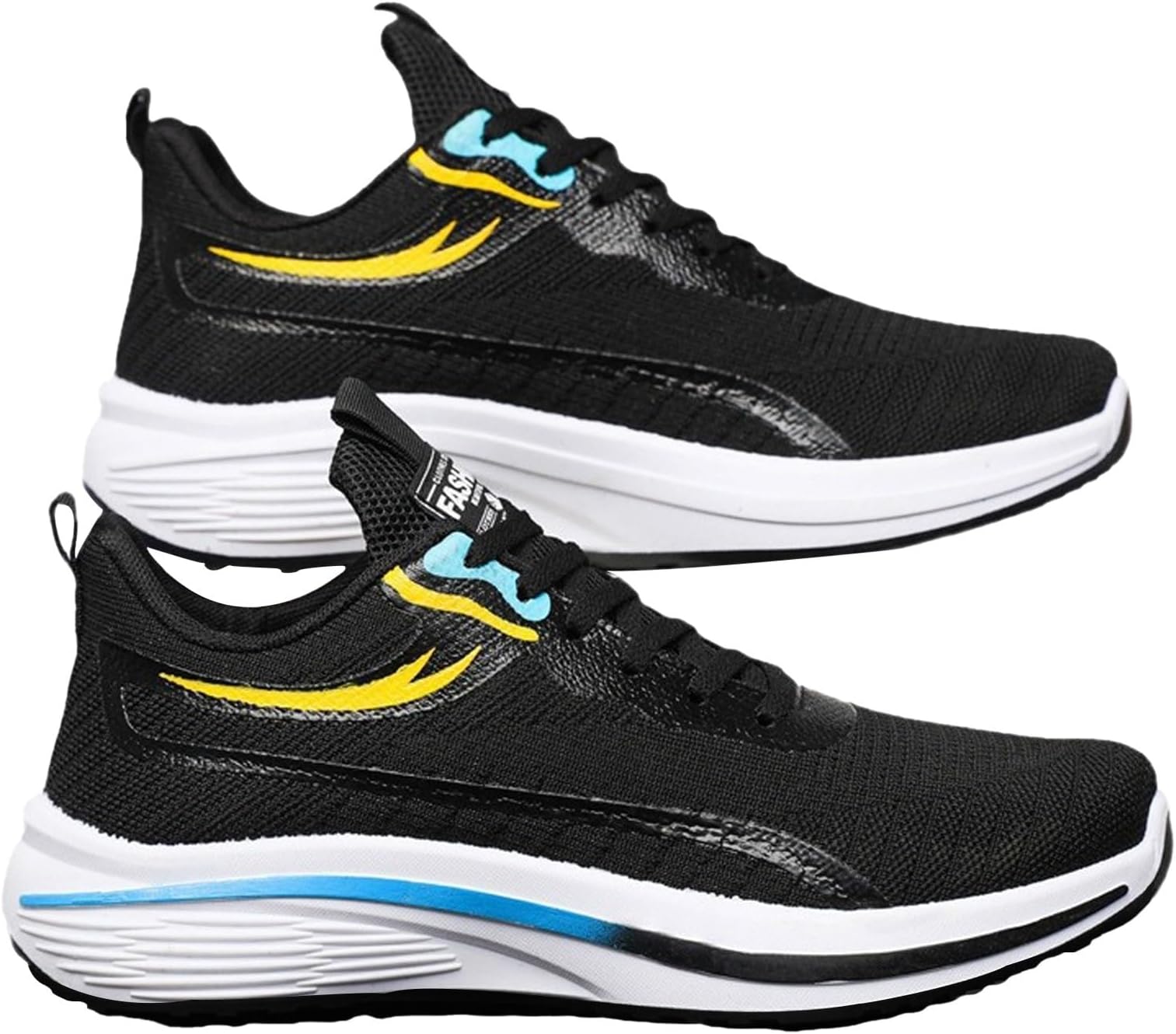 Running Trainers Men Summer Shoes Gym Fitness Trainers Athletic Trail Running Trainers Comfortable Chunky Platform Wedge Tennis Trainers Lace Up Lightweight Mesh Breathable Walking Shoes