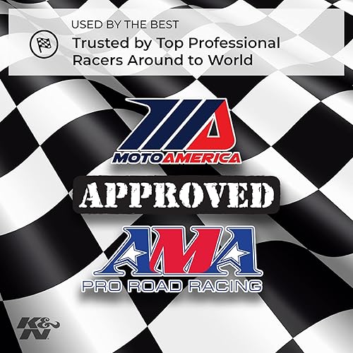 Miniatura 3 de K&N Filtro de aire del motor: Alto rendimiento, Premium, Filtro de aire Powersport: Se adapta a 2009-2019 KAWASAKI (Ninja ZX-6R, ZX-6R ABS, Edición