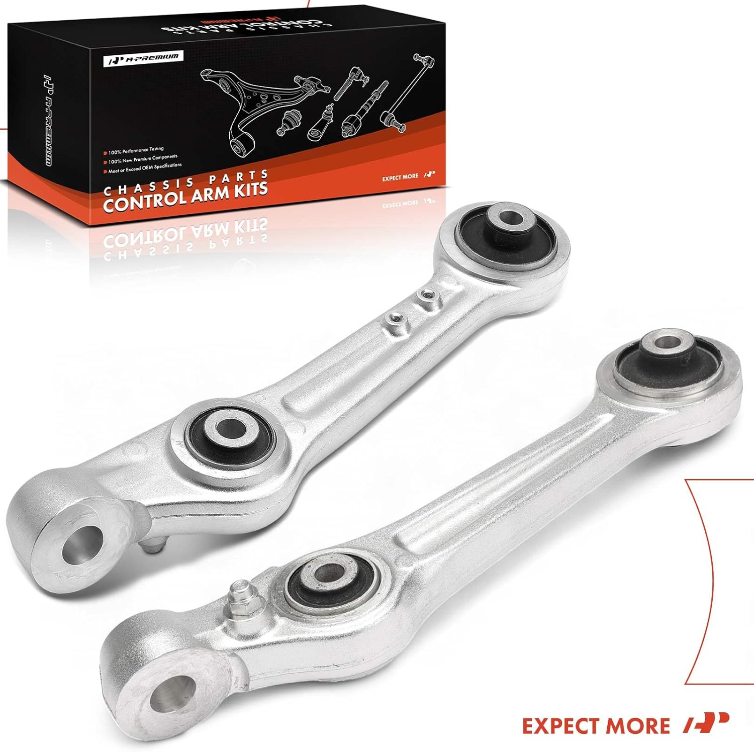 A-Premium 2 x Front Forward Lower Control Arms, with Bushing, Compatible with Hyundai Genesis 2009-2014, Equus 2011-2013