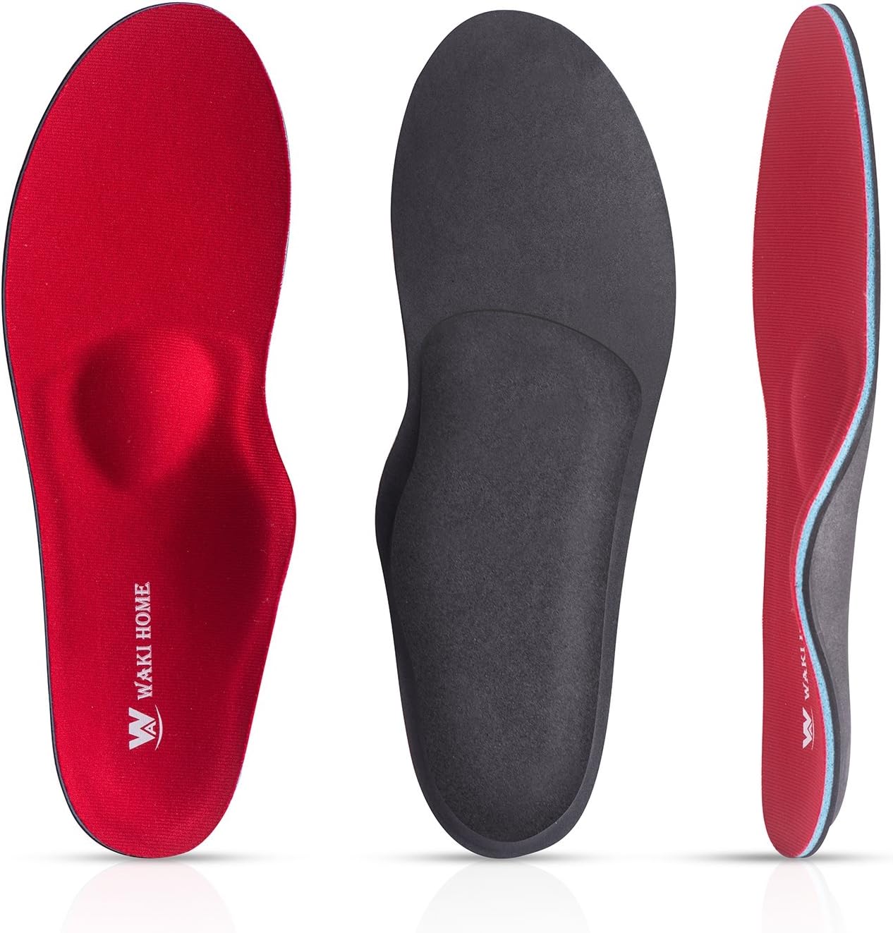 Semelles orthopédiques avec soutien de la voûte plantaire pour pieds