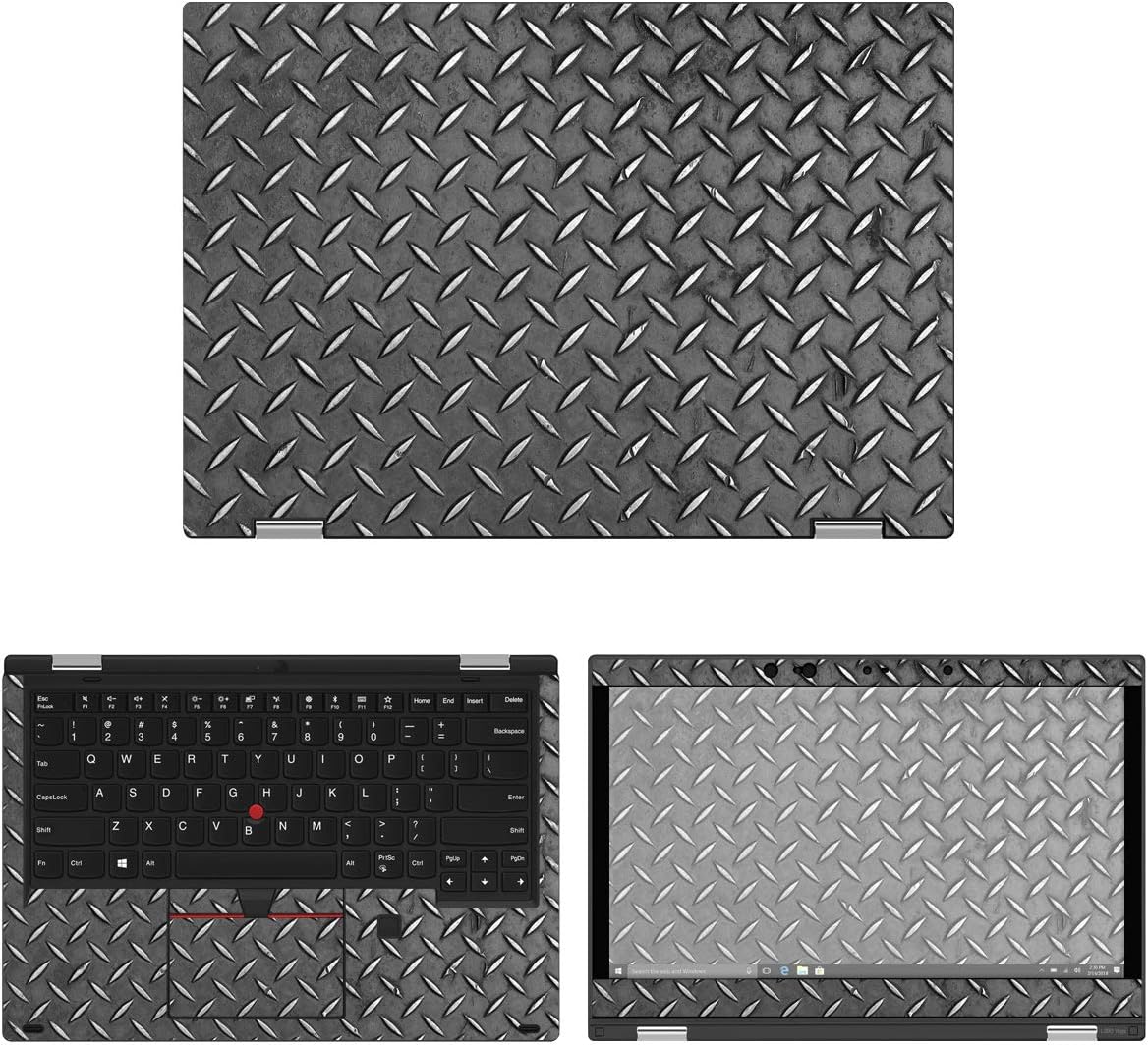 Decalrus - Protective Decal Metal Skin Sticker for Lenovo ThinkPad Yoga L390 (13.3" Screen) case Cover wrap LEtnkpdYg_L390-14