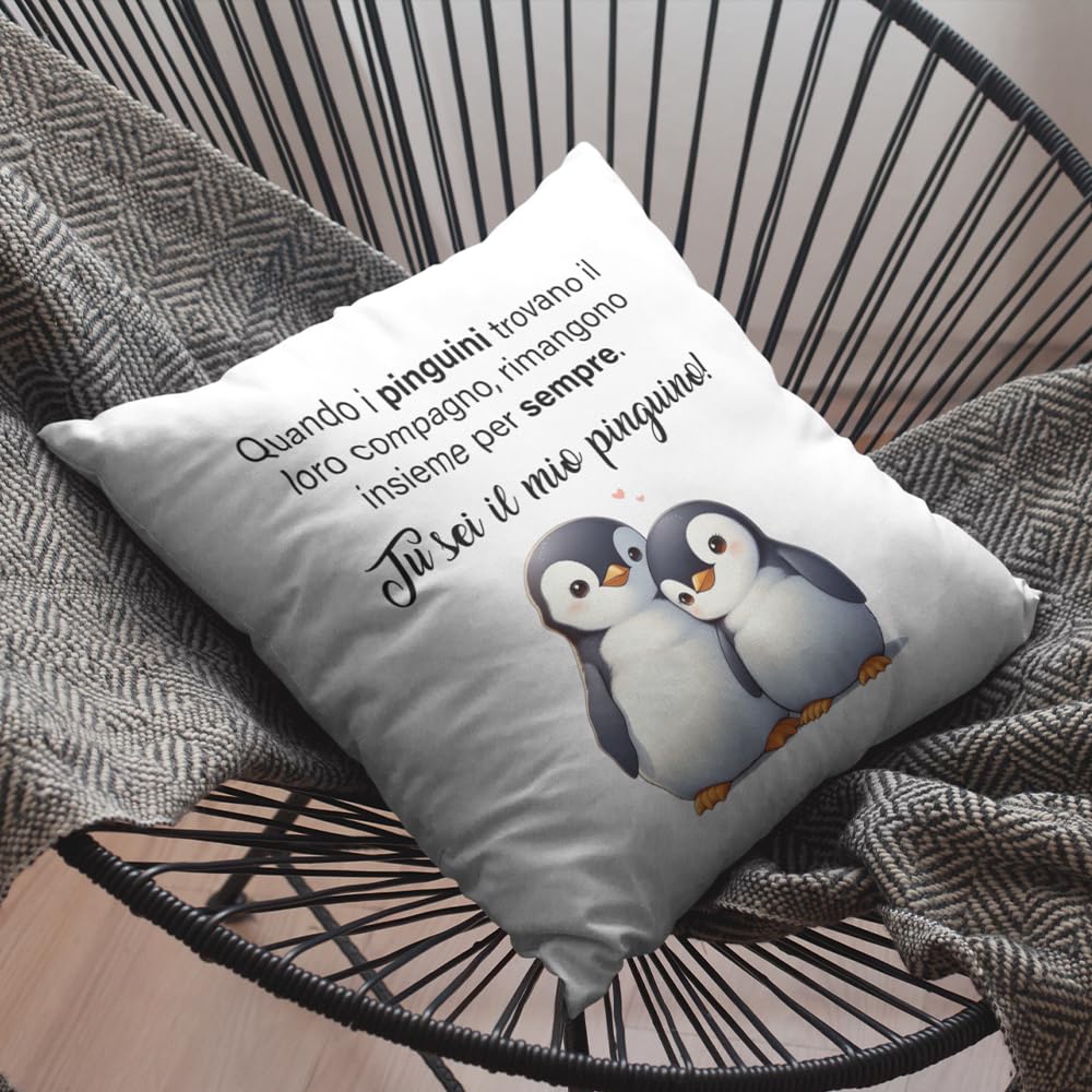 Cuscino Da Viaggio 2 In 1 A Forma Di Pinguino – Supporto Per Collo Morbido Con Microperle Per Bambini, Aereo E Auto