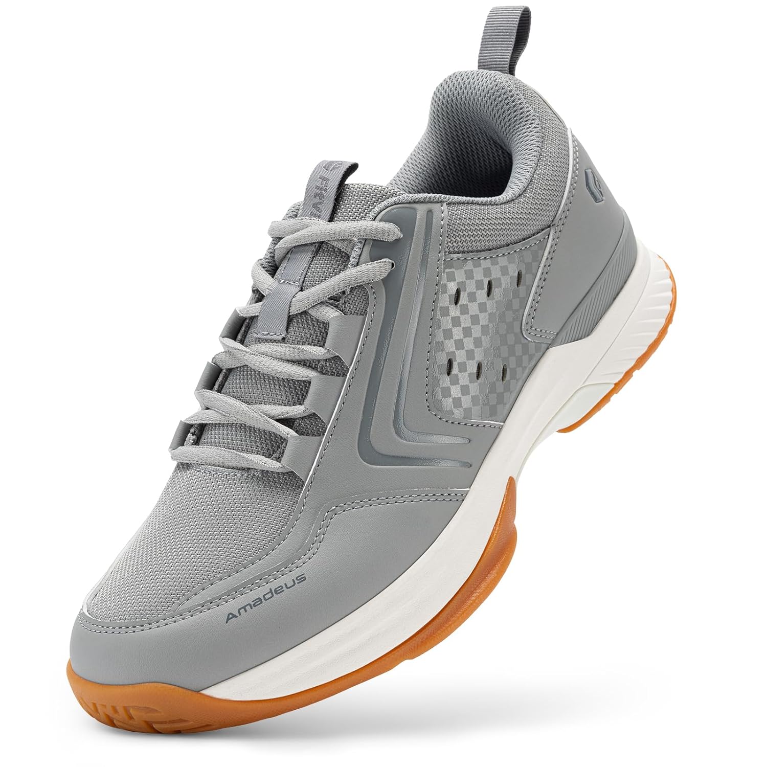 FitVille Tennis Shoes for Men Wide Mens Pickleball Shoes Breathable Court Shoes Racquetball Badminton Athletic Sneakers for All