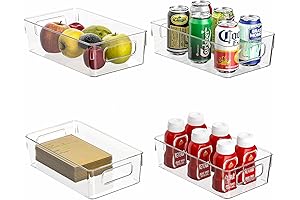 Clear Refrigerator Organizer Bins with Lids - Simplify Storage in Your Kitchen