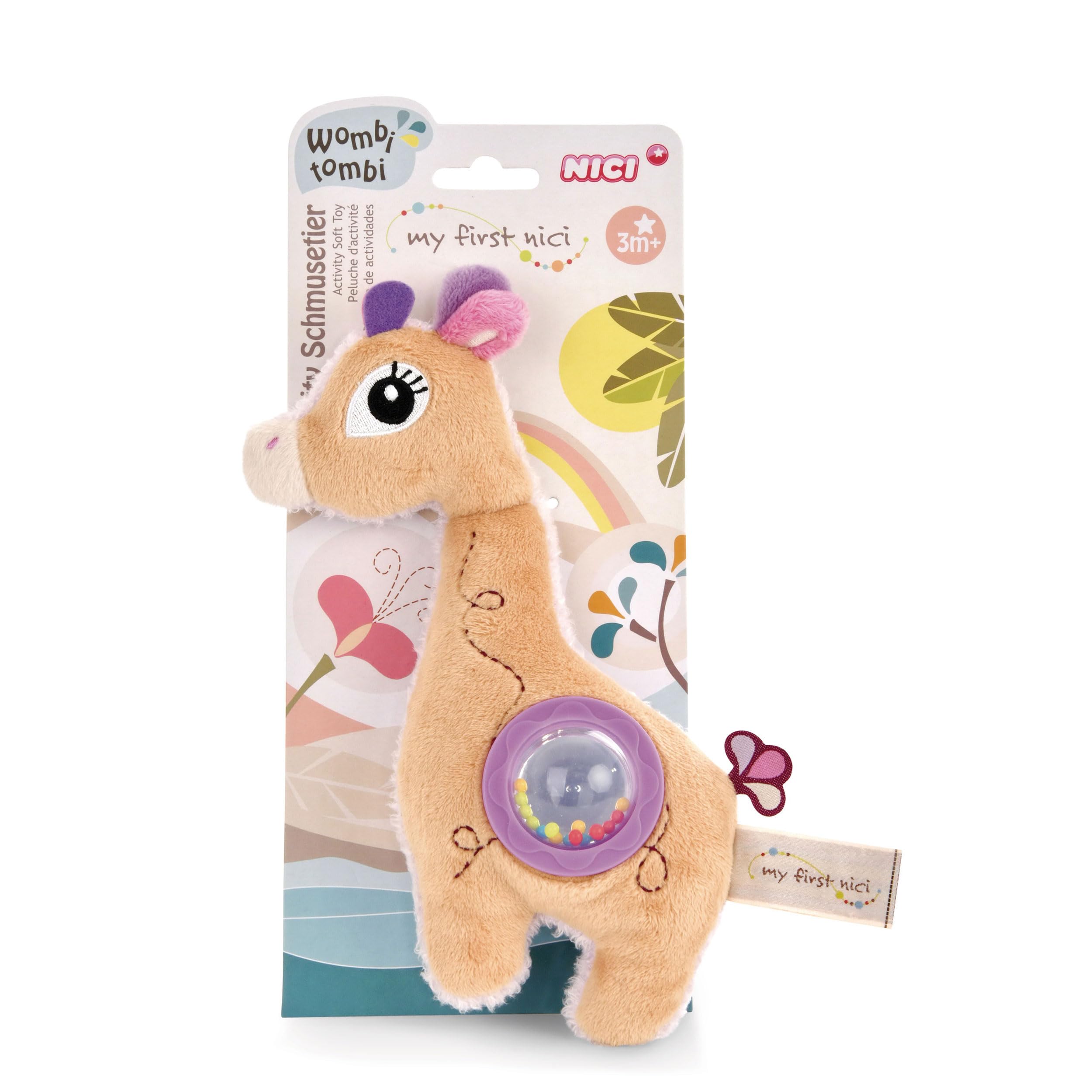 NICI Peluche Giraffa Sasuma 20 Cm – Morbido, 3D, Per Neonati E Bambini, Collezione My First
