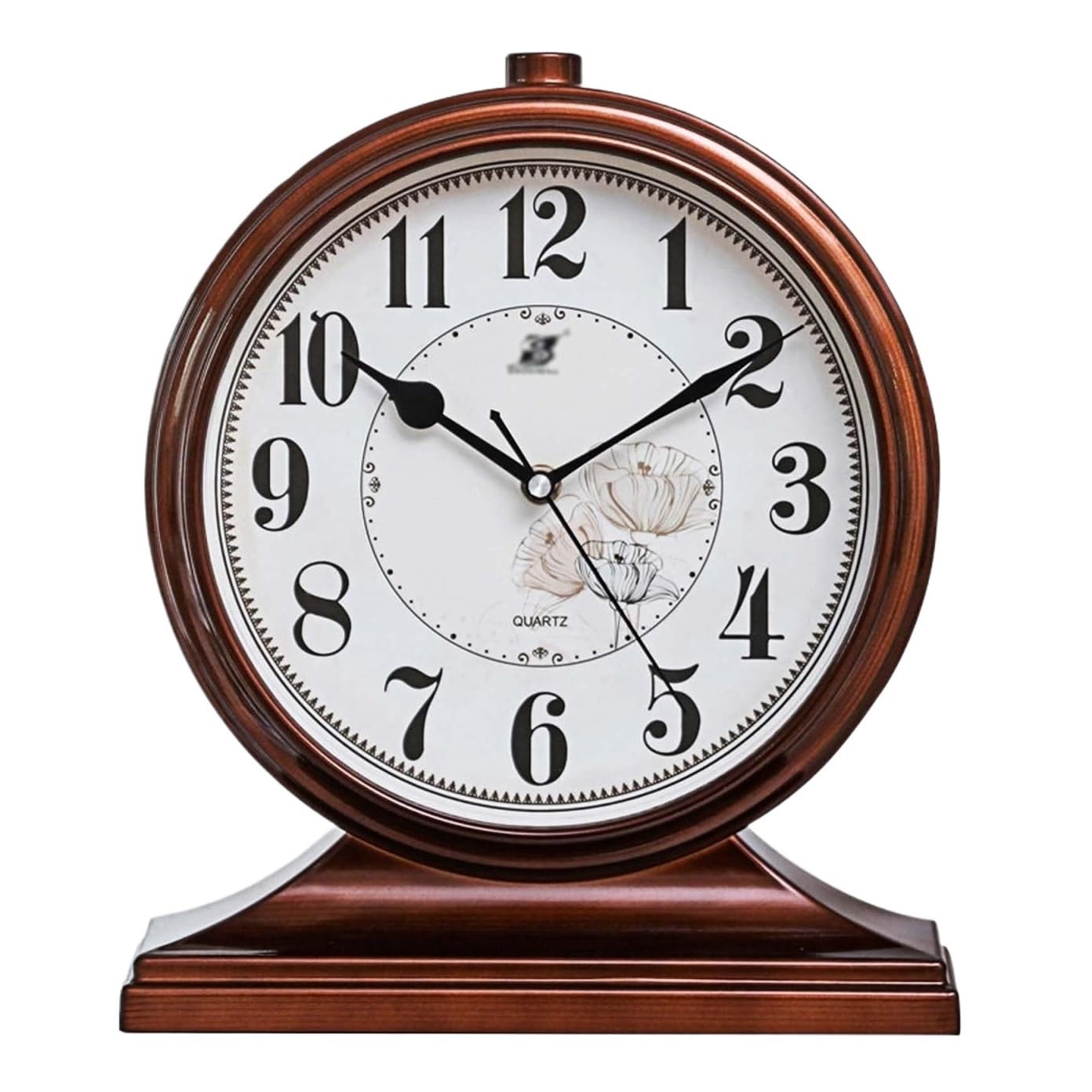 VHdryEDT Vintage Mantel Clock Fireplace Desk Clock For Table Decor Retro Mantel For Fireplace Desktop Decoration Easy To Read(Bruin)