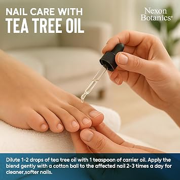 Organic Tea Tree Essential Oil 30 ml - 100% Pure & Natural - Hexane Free | Essential Oil for Aromatherapy, Diffusers, DIY, Candle and Soap Making Scent - Nexon Botanics