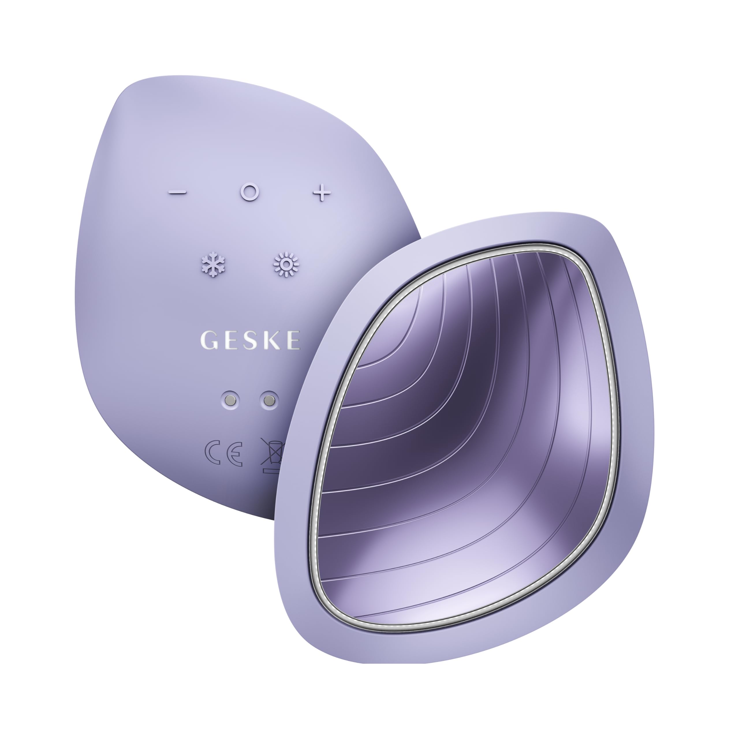 GESKE | SmartAppGuided™ Sonic Warm & Cool Mask | 9 en 1 | Máscara facial LED de belleza | Espectro LED completo y terapia de luz roja | Calor/frío | Mayor absorción de productosl | masajeador facial