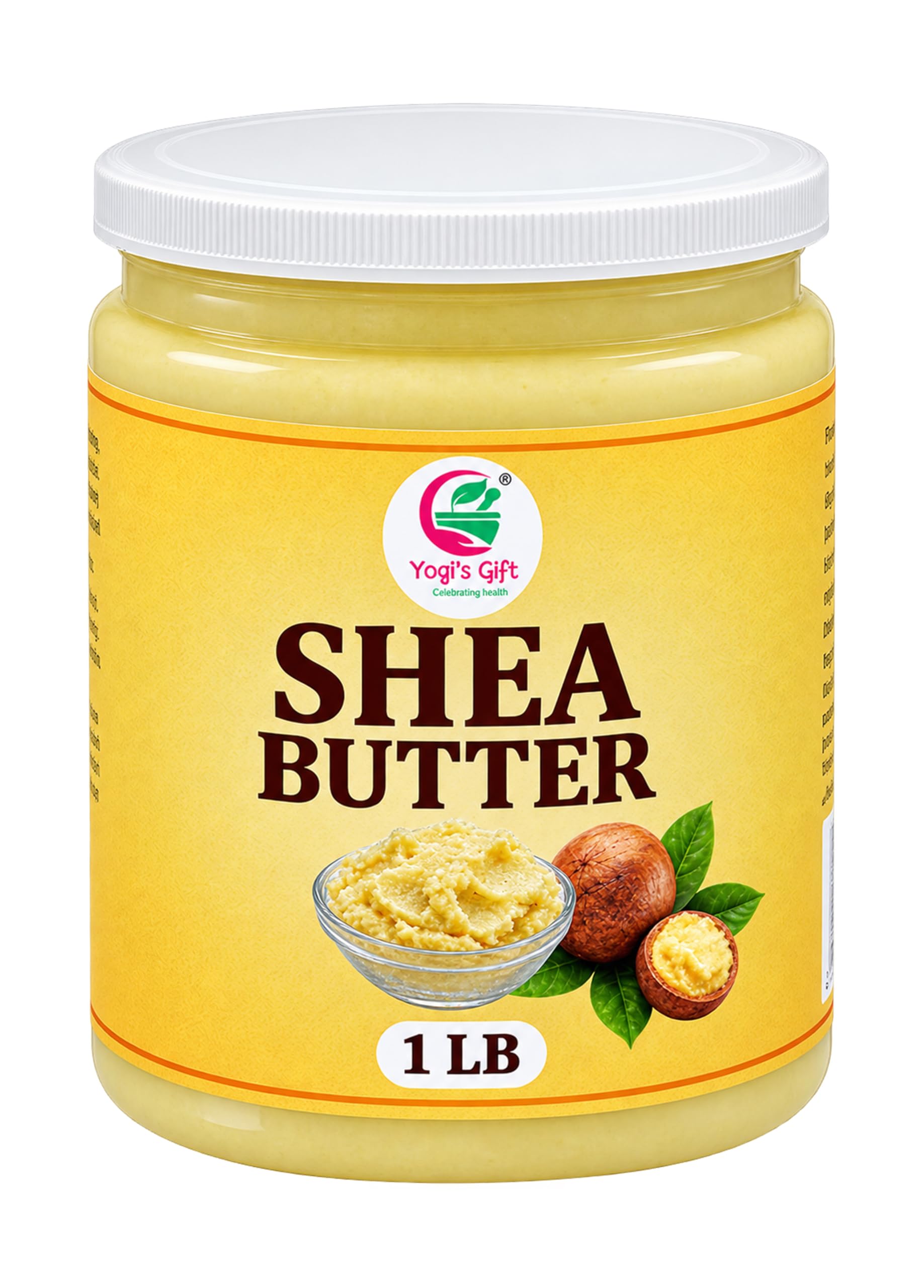Yogi's Gift® Shea Butter 1 LB | Raw Unrefined Shea Butter for DIY Cosmetics