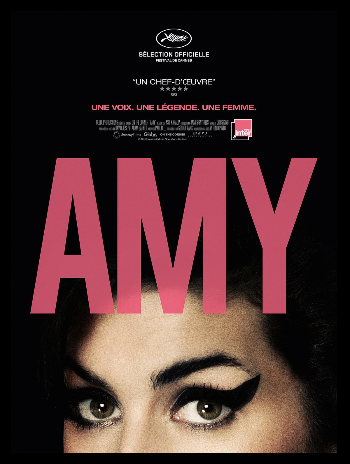 Amy Asif Kapadia Amy Winehouse Original Cinema Poster Small (53 x 40 cm)