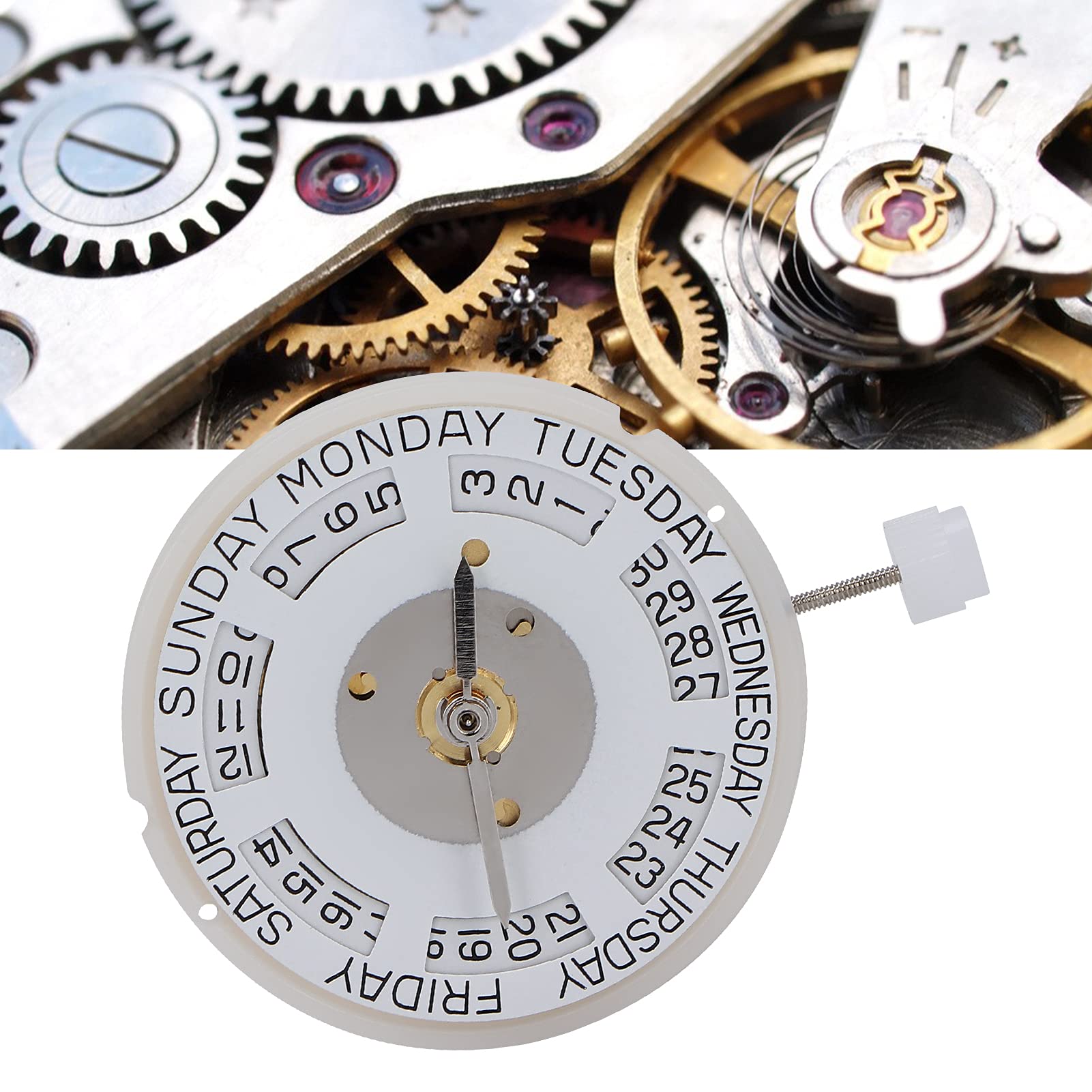 Generic Mechaniczny Mechanizm Zegarka 2834 Złoto Trwałe Części Zamienne dla Mechaników Zegarków Średnica 30 Mm
