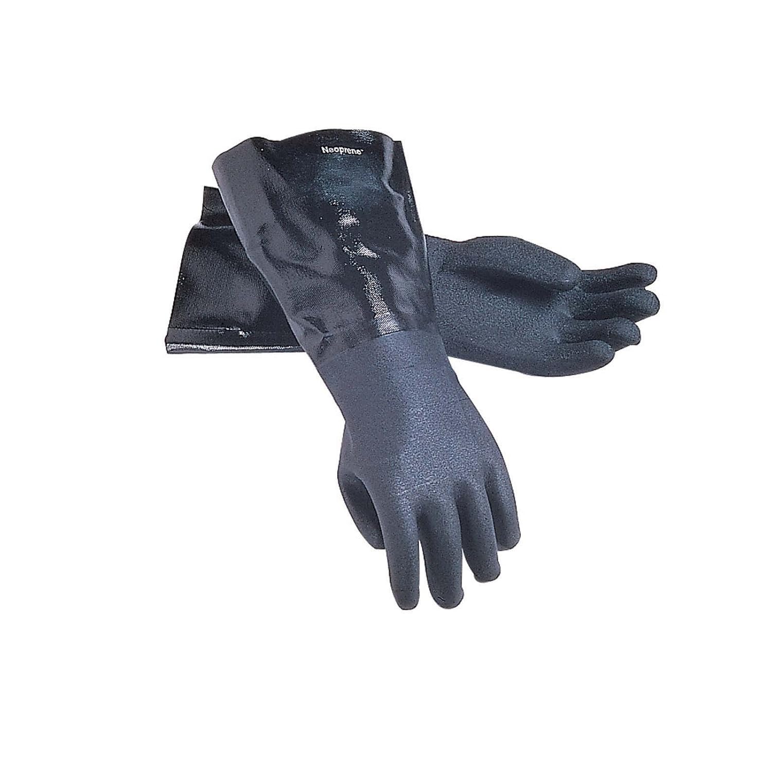 San Jamar 1217EL Neoprene Dishwashing Glove, 17" (Pair), Black