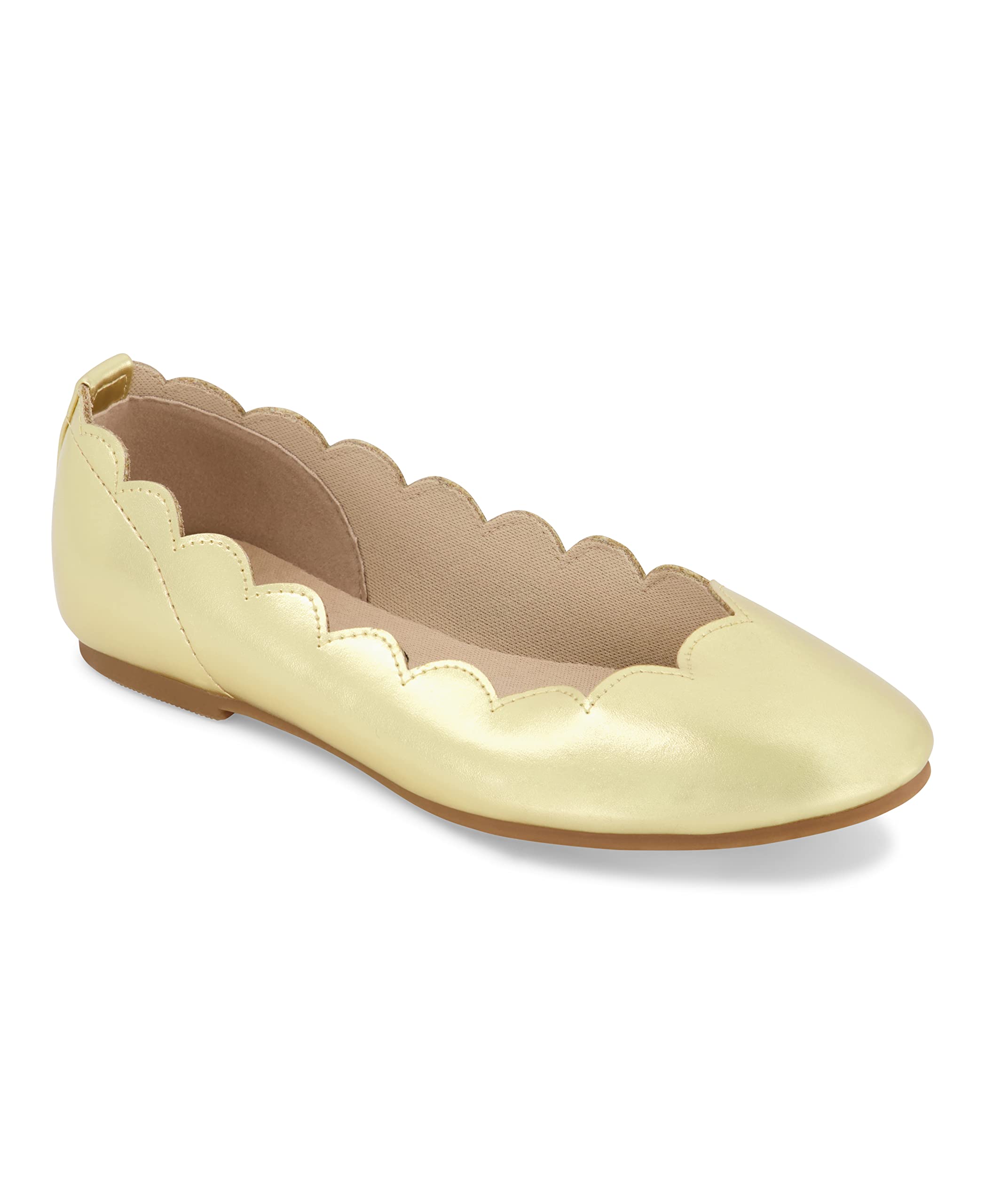 Jessica Simpson Ballerino d'oro, Scarpe per Bambina, Oro, 30 EU