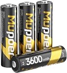 AAA Batteries rechargeables avec chargeur 16 Pack, Chargeur de batterie pour AA/AAA,Triple AAA Piles NiMH 1100mAh 1.2V,Batterie rechargeable AAA pour téléphone sans fil, lumière solaire, remote, souris sans fil